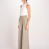 pantalone con due pinces MONIQUE 689 503 26 MORO quelledue 