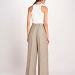 pantalone con due pinces MONIQUE 689 503 26 MORO quelledue 