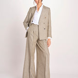 pantalone con due pinces MONIQUE 689 503 26 MORO quelledue 