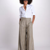 pantalone largo con nervature ORIANA 540 50326 quelledue 