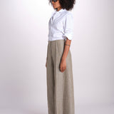 pantalone largo con nervature ORIANA 540 50326 quelledue 
