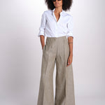 pantalone largo con nervature ORIANA 540 50326 quelledue 