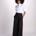 pantalone largo con nervature ORIANA 540 5033 quelledue 