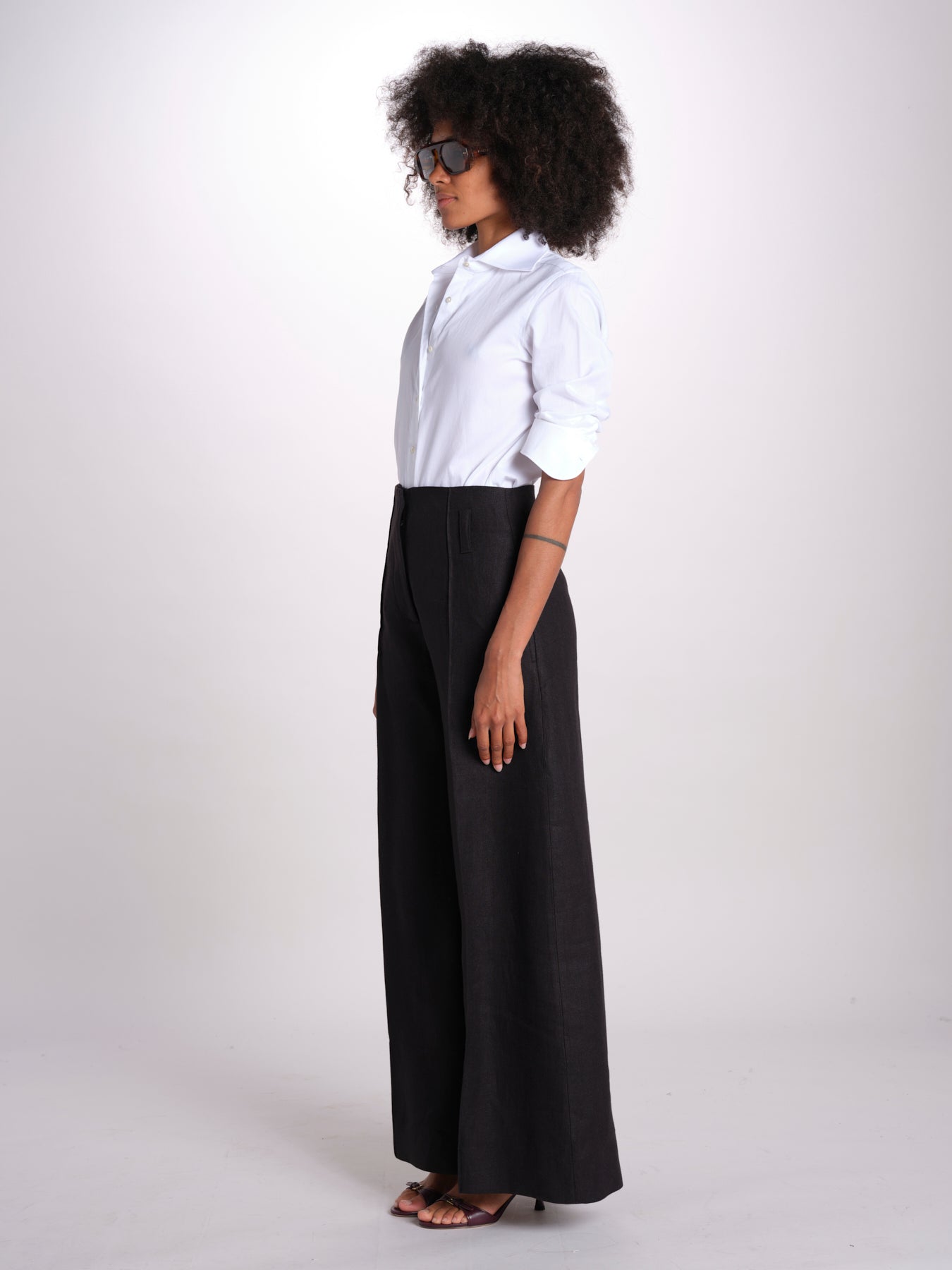 pantalone largo con nervature ORIANA 540 5033 quelledue 