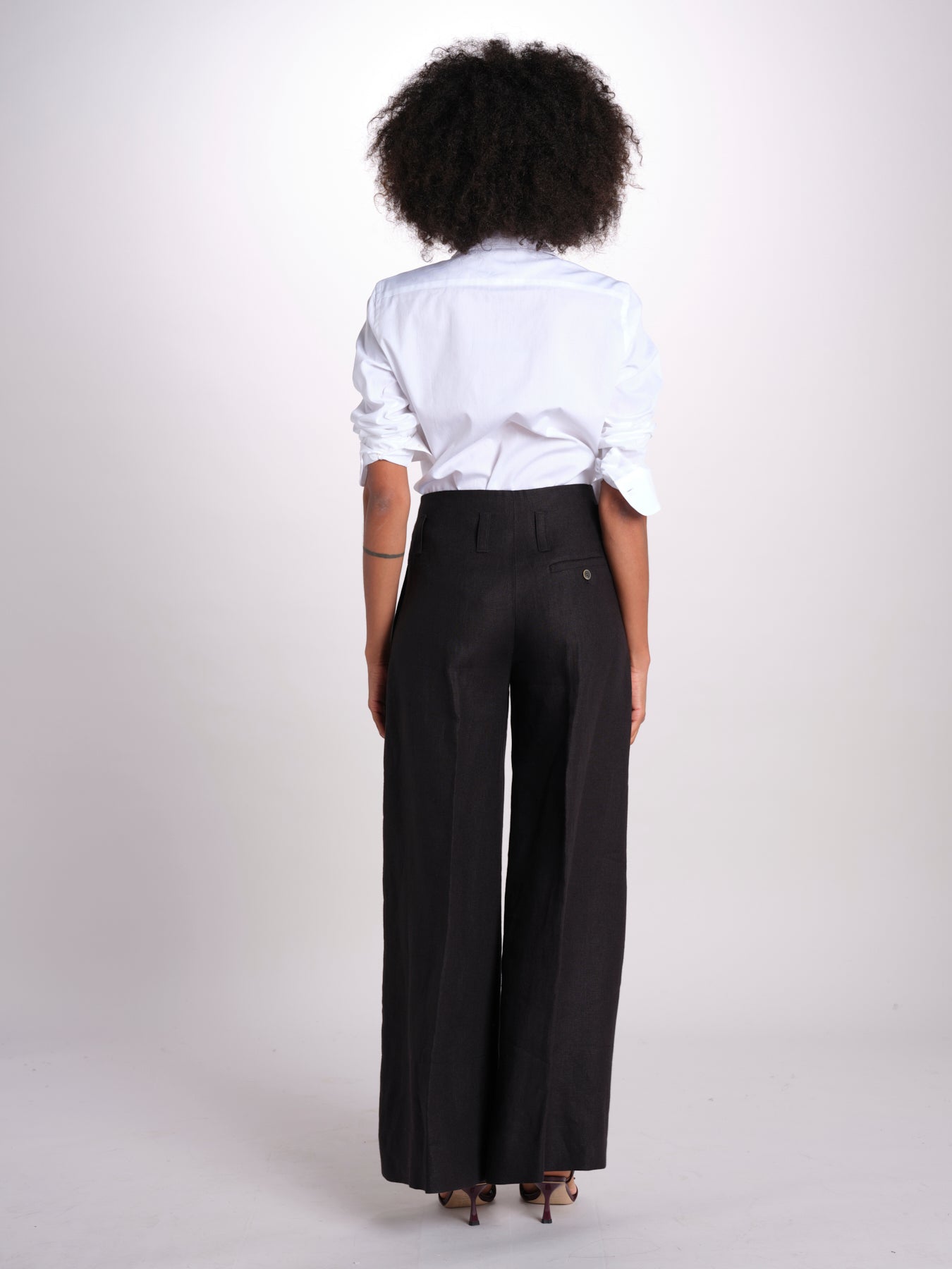 pantalone largo con nervature ORIANA 540 5033 quelledue 