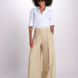 pantalone largo con nervature ORIANA 540 50340 quelledue 