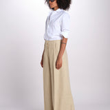 pantalone largo con nervature ORIANA 540 50340 quelledue 