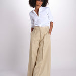 pantalone largo con nervature ORIANA 540 50340 quelledue 