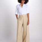 pantalone largo con nervature ORIANA 540 50340 quelledue 