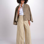 pantalone largo con nervature ORIANA 540 50340 quelledue 