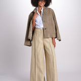 pantalone largo con nervature ORIANA 540 50340 quelledue 