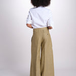 pantalone largo con nervature ORIANA 540 50352 quelledue 