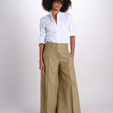 pantalone largo con nervature ORIANA 540 50352 quelledue 