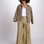 pantalone largo con nervature ORIANA 540 50352 quelledue 