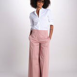 pantalone largo con nervature ORIANA 540 54165 quelledue 