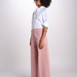 pantalone largo con nervature ORIANA 540 54165 quelledue 
