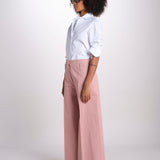 pantalone largo con nervature ORIANA 540 54165 quelledue 