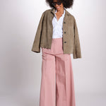 pantalone largo con nervature ORIANA 540 54165 quelledue 
