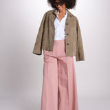 pantalone largo con nervature ORIANA 540 54165 quelledue 
