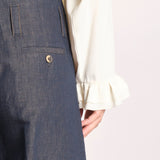 pantalone largo con nervature ORIANA 540 356 606 quelledue 