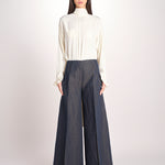 pantalone largo con nervature ORIANA 540 356 606 quelledue 