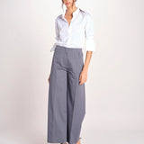 pantalone largo con nervature ORIANA 540 54 70 SLATE quelledue 