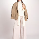 pantalone largo con nervature ORIANA 540 54 85 PABBLE quelledue 