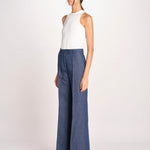 pantalone con nervature in denim OTTAVIA 673855 684 quelledue 