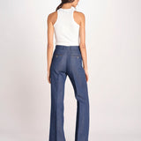 pantalone con nervature in denim OTTAVIA 673855 684 quelledue 