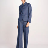 pantalone con nervature in denim OTTAVIA 673855 684 quelledue 