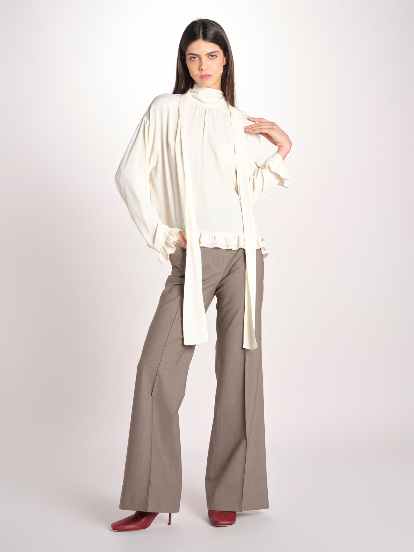 pantalone diritto con nervature OTTAVIA 673 120 57 quelledue 