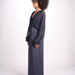 abito lungo con manica lunga LEESA E022630011 NAVY ramy brook 