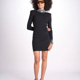 abito strass 10043 BLK retrofete 