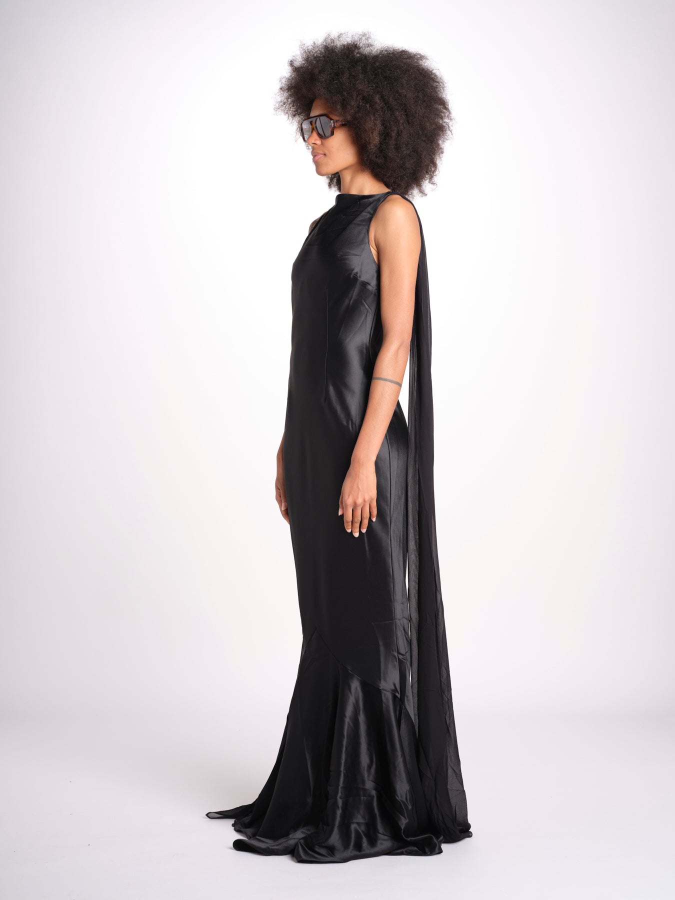 abito sirena 10120 BLK retrofete 