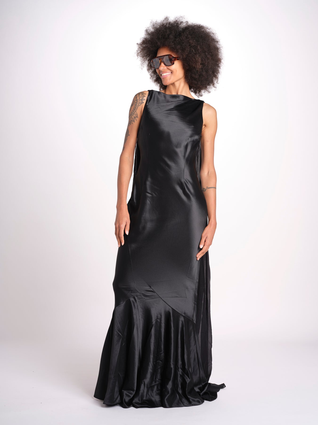 abito sirena 10120 BLK retrofete 