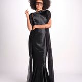 abito sirena 10120 BLK retrofete 