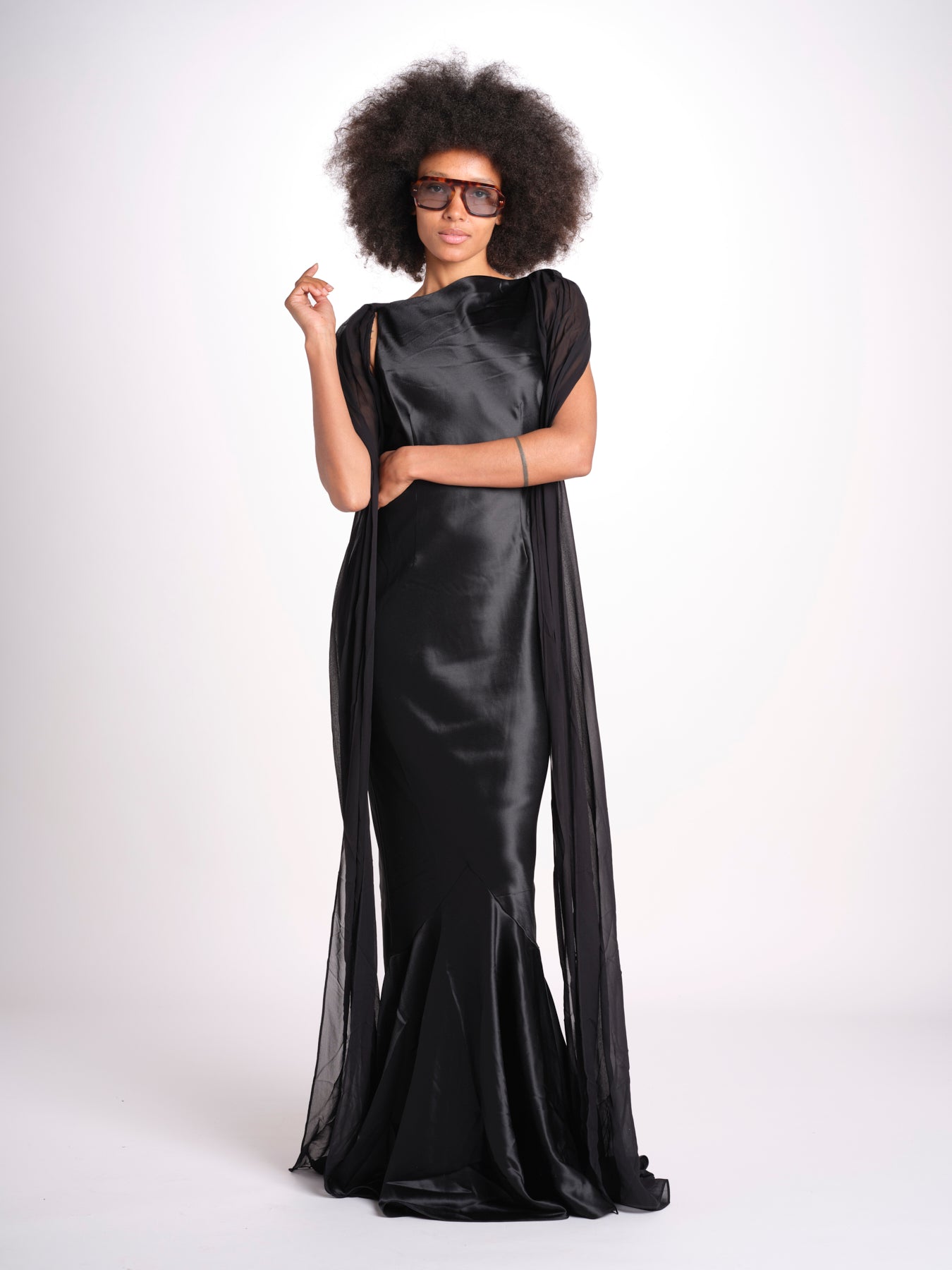 abito sirena 10120 BLK retrofete 