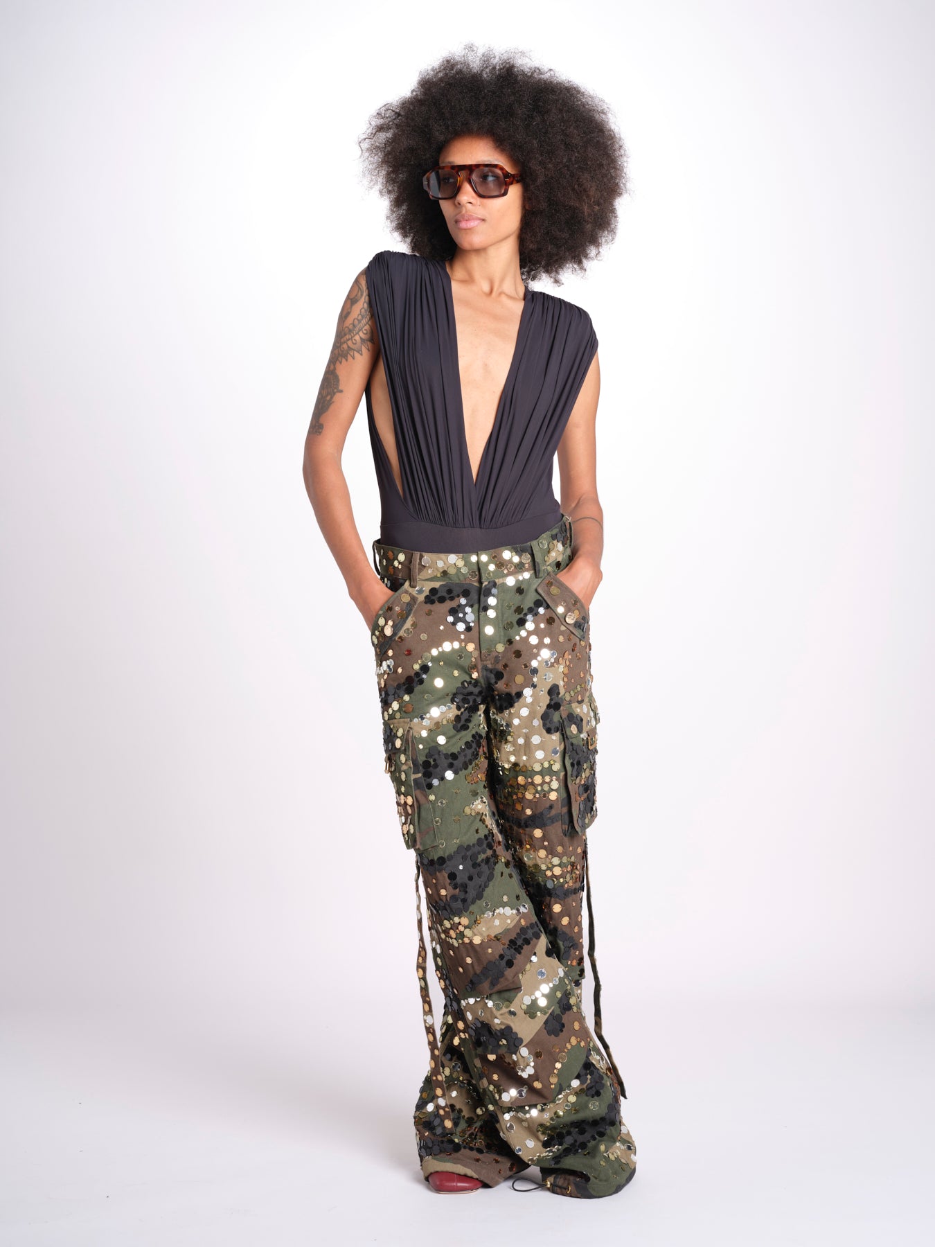 pantalone militare paillettes 9046 CAMO retrofete 
