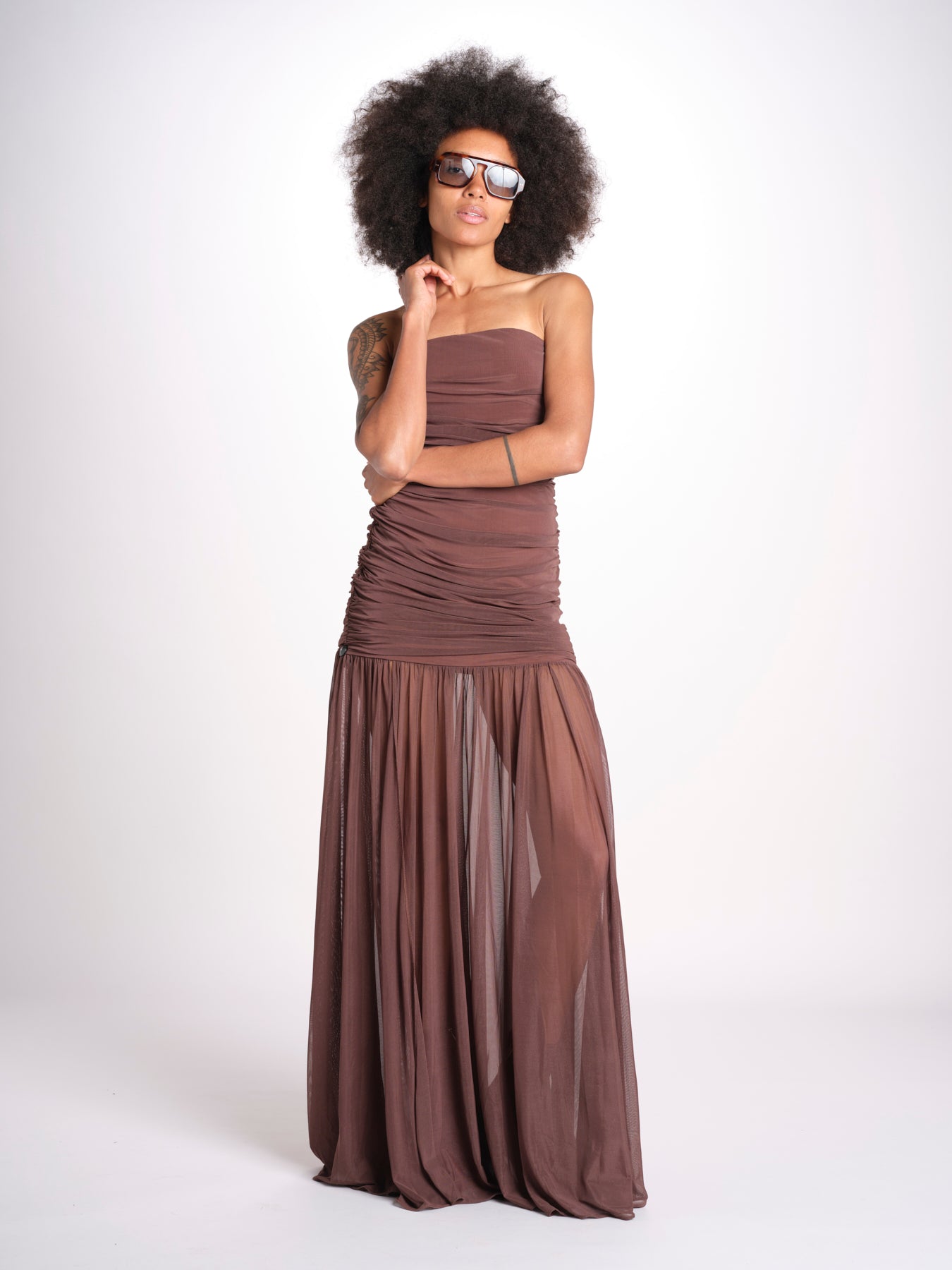 ADELE abito voille balze 9129 DRK retrofete 