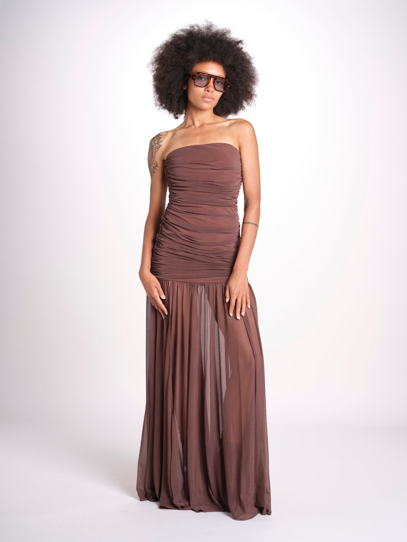 ADELE abito voille balze 9129 DRK retrofete 