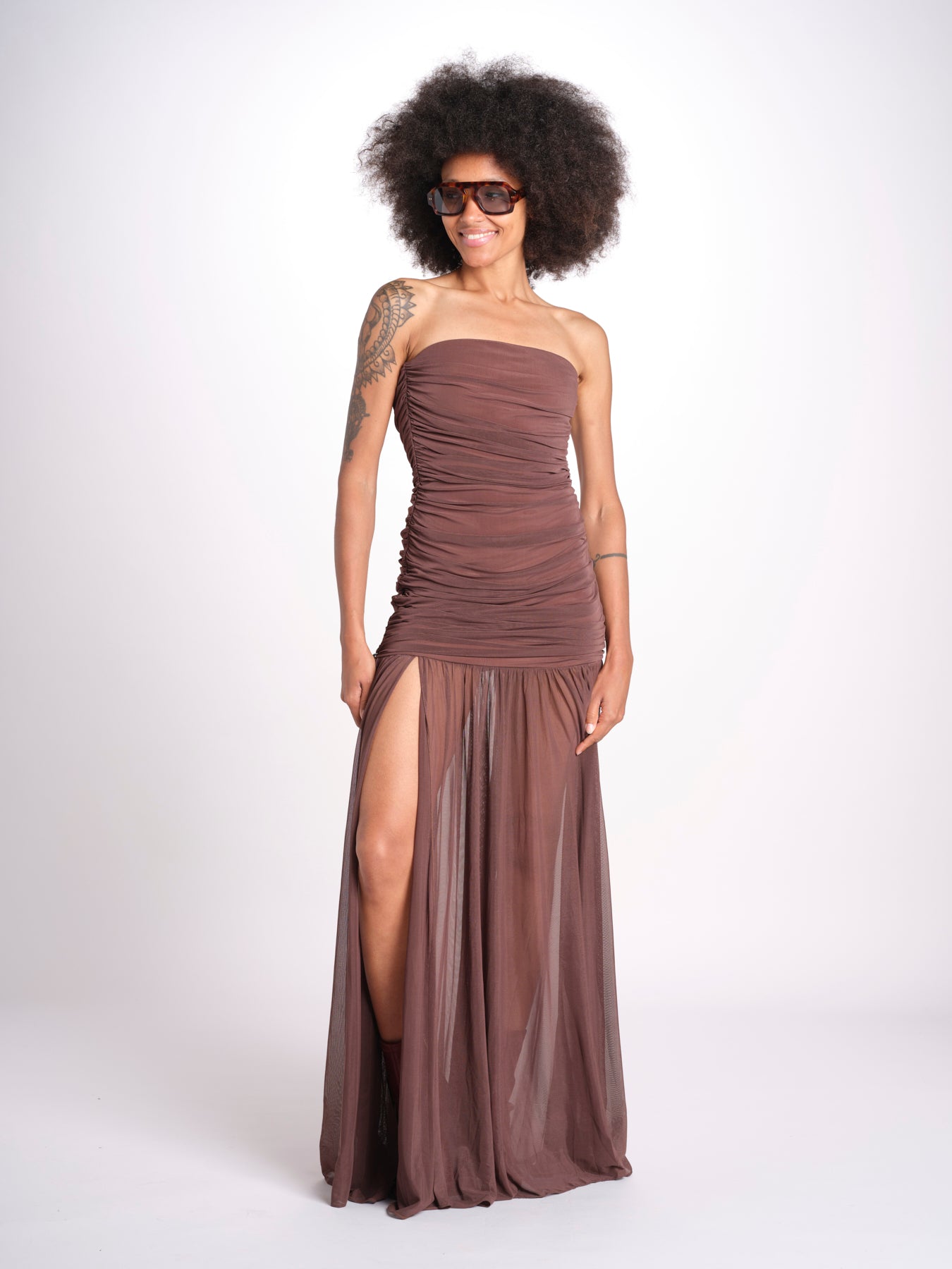 ADELE abito voille balze 9129 DRK retrofete 