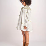 miniabito manica lunga NOUVEAU DRESS PAPYRUS.CALLA GREEN scarlett poppies 