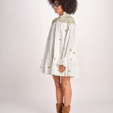 miniabito manica lunga NOUVEAU DRESS PAPYRUS.CALLA GREEN scarlett poppies 