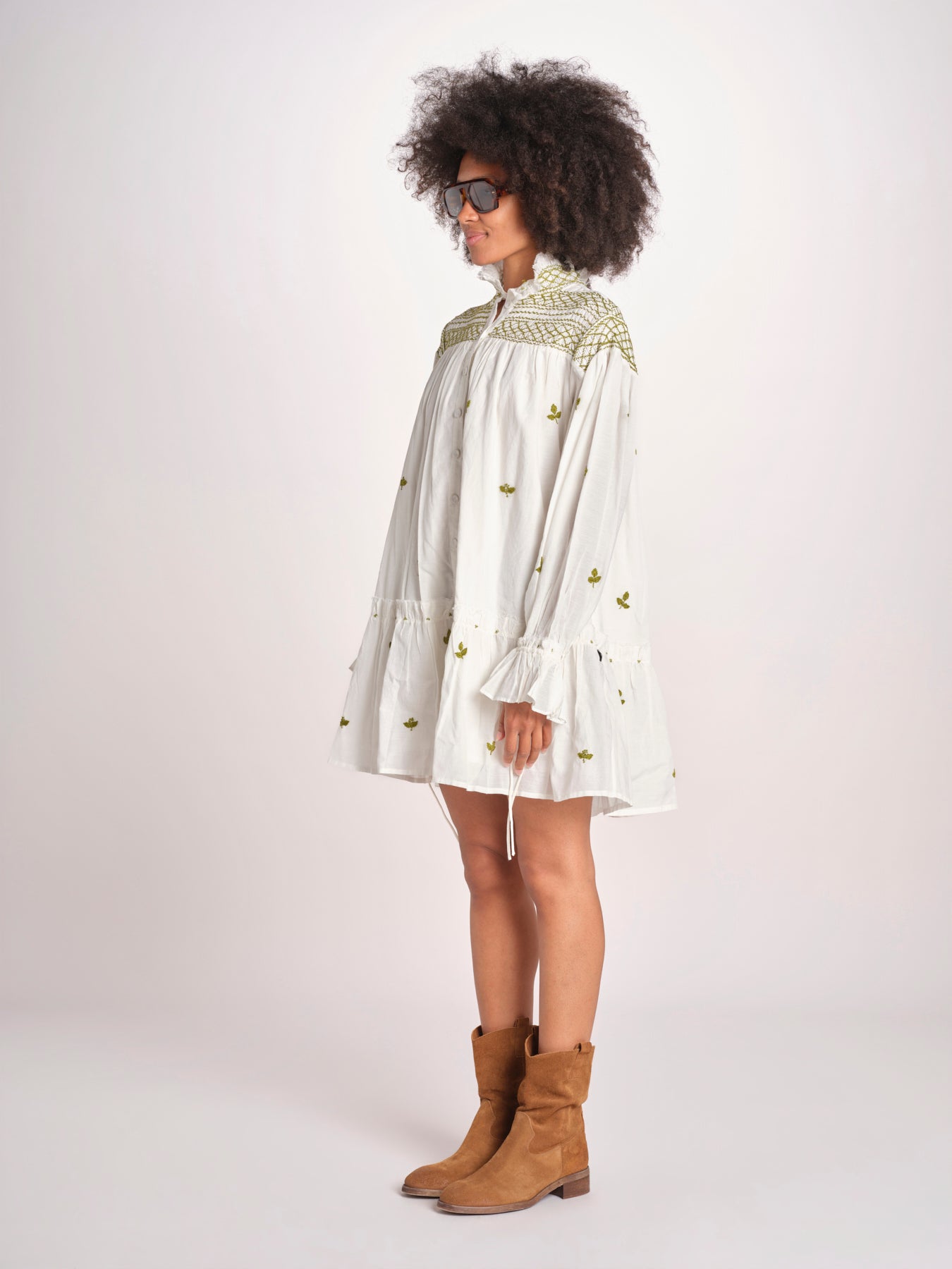 miniabito manica lunga NOUVEAU DRESS PAPYRUS.CALLA GREEN scarlett poppies 
