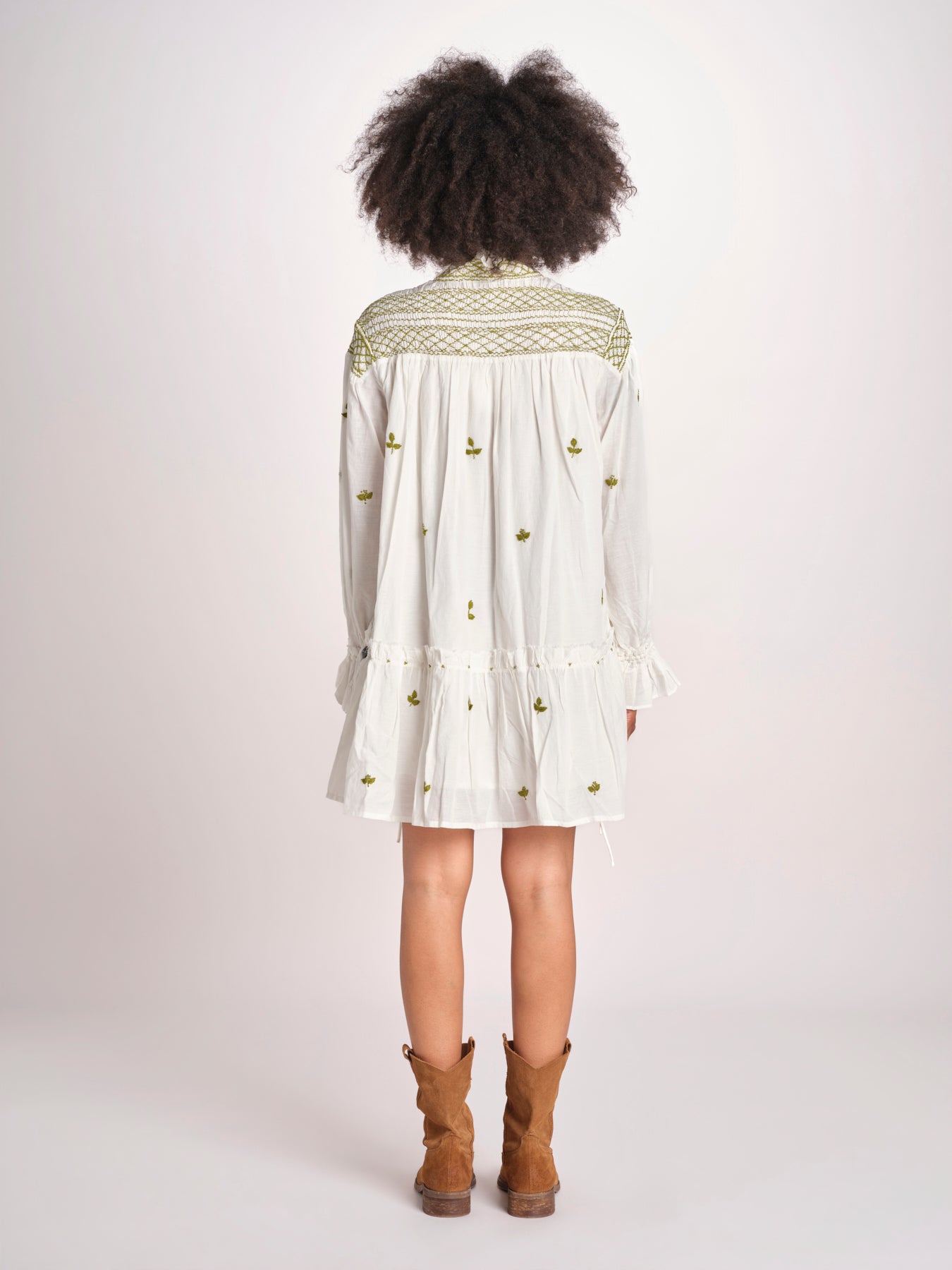 miniabito manica lunga NOUVEAU DRESS PAPYRUS.CALLA GREEN scarlett poppies 