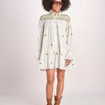 miniabito manica lunga NOUVEAU DRESS PAPYRUS.CALLA GREEN scarlett poppies 