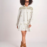 miniabito manica lunga NOUVEAU DRESS PAPYRUS.CALLA GREEN scarlett poppies 
