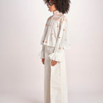 camicia con punto smoke NOVELLE PAPYRUS.ORANGE scarlett poppies 