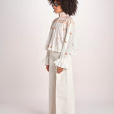 camicia con punto smoke NOVELLE PAPYRUS.ORANGE scarlett poppies 