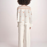 camicia con punto smoke NOVELLE PAPYRUS.ORANGE scarlett poppies 